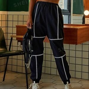Shein joggers with reflective piping